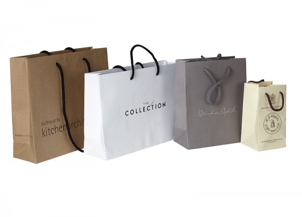 Rope Handle Luxury Kraft Paper Bag | LS Branding